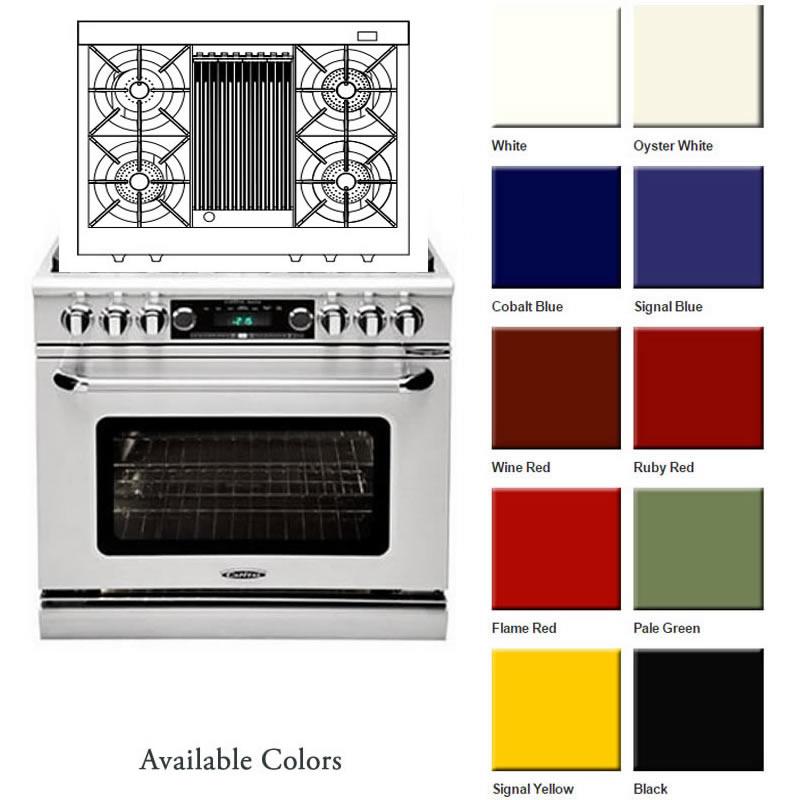  Capital 36-inch Freestanding Dual-Fuel Range COB362B2-N IMAGE 2