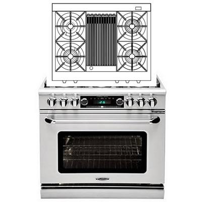  Capital 36-inch Freestanding Dual-Fuel Range CSB362B2-N IMAGE 1
