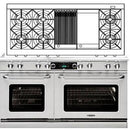  Capital 60-inch Freestanding Dual-Fuel Range COB604BG2-N IMAGE 1