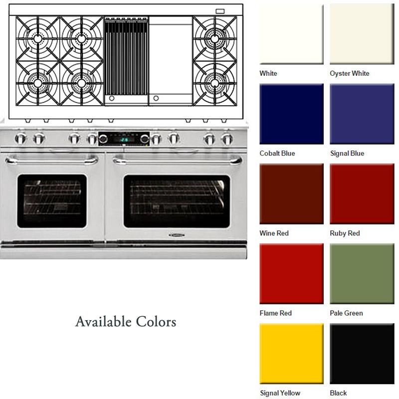  Capital 60-inch Freestanding Dual-Fuel Range COB604BG2-N IMAGE 4