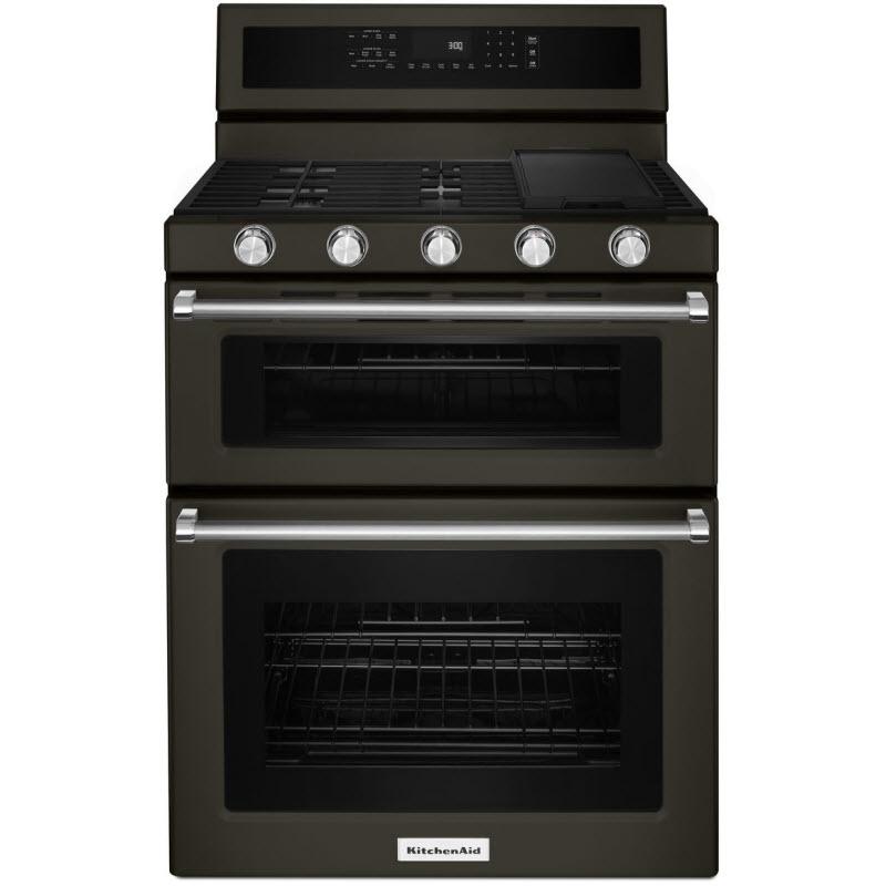  KitchenAid 30-inch Freestanding Gas Range KFGD500EBS IMAGE 1