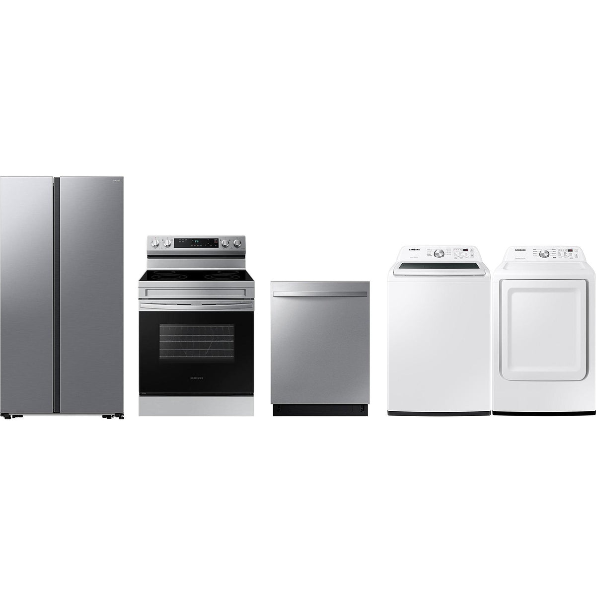  Samsung Kitchen RS20DG4000M9AA, NE63A6111SS, DW80CG4021SRAA, WA44A3205AW, DVE45T3200W IMAGE 1