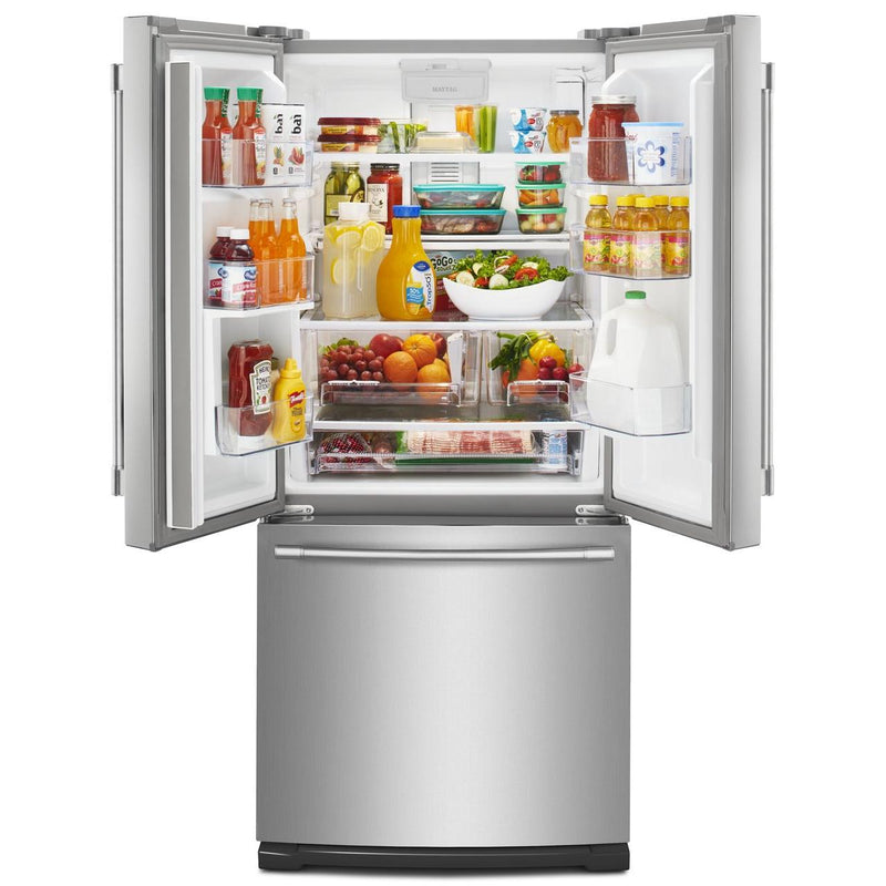  Maytag 30-inch, 19.7 cu. ft. French 3-Door Refrigerator with Water Dispenser MFW2055FRZ IMAGE 3