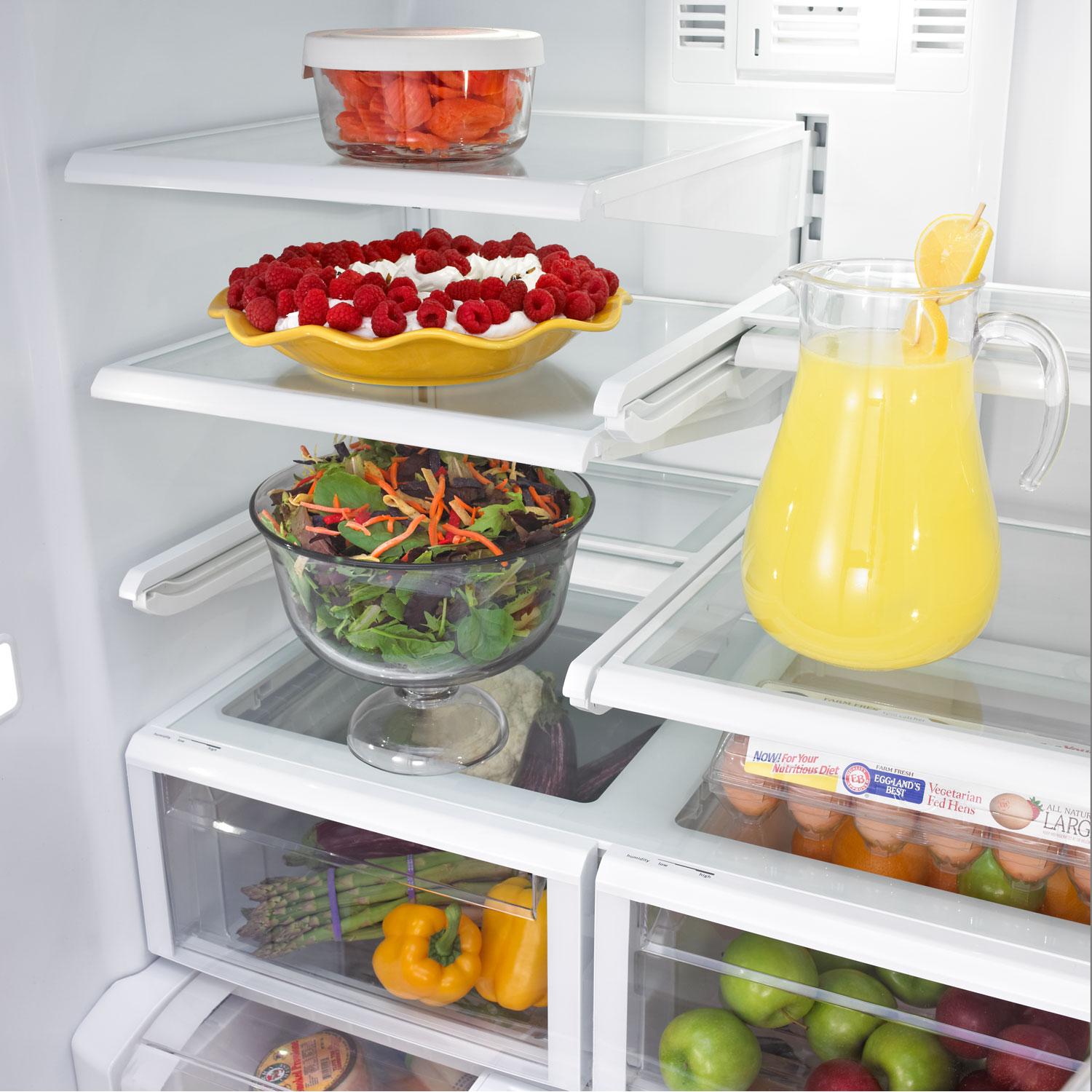  Maytag 36-inch, 25 cu. ft. French 3-Door Refrigerator with Ice and Water MFI2570FEW IMAGE 2