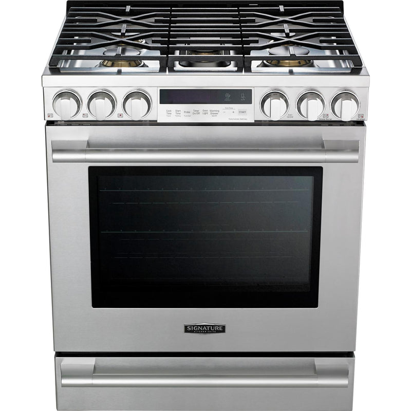  Signature Kitchen Suite 30-inch Slide-In Gas Range UPSG3014ST IMAGE 2