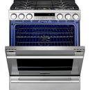  Signature Kitchen Suite 30-inch Slide-In Gas Range UPSG3014ST IMAGE 3