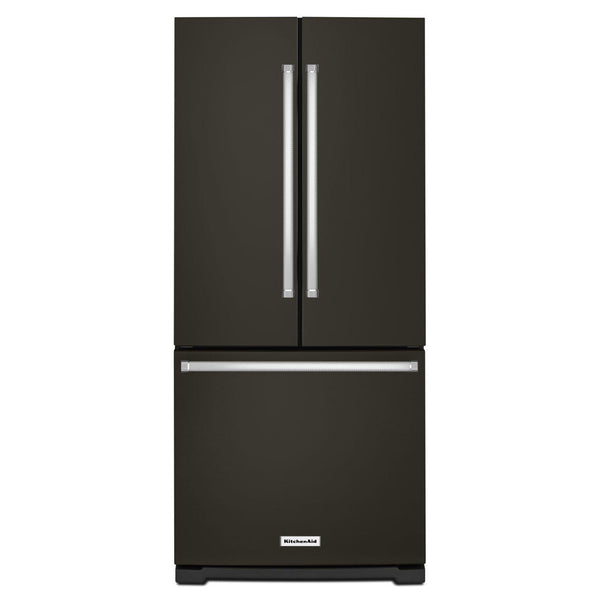  KitchenAid 31-inch, 19.68 cu. ft. French 3-Door Refrigerator with Ice and Water KRFF300EBS IMAGE 1