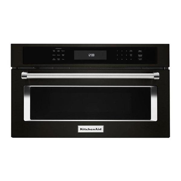  KitchenAid 27-inch, 1.4 cu. ft. Built-in Microwave Oven with Convection KMBP107EBS IMAGE 1