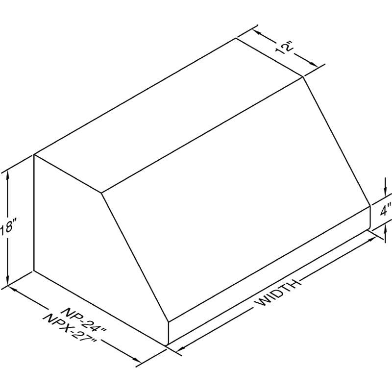  Vent-A-Hood 30-inch Wall Mount Range Hood NPH18-130HSS IMAGE 2