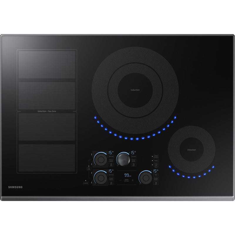  Samsung 30-inch Built-in Induction Cooktop with Virtual Flame Technology™ NZ30K7880UG/AA IMAGE 1