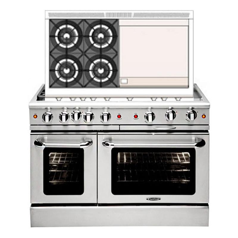 Capital 48-inch Freestanding Gas Range MCOR484GG-N IMAGE 2