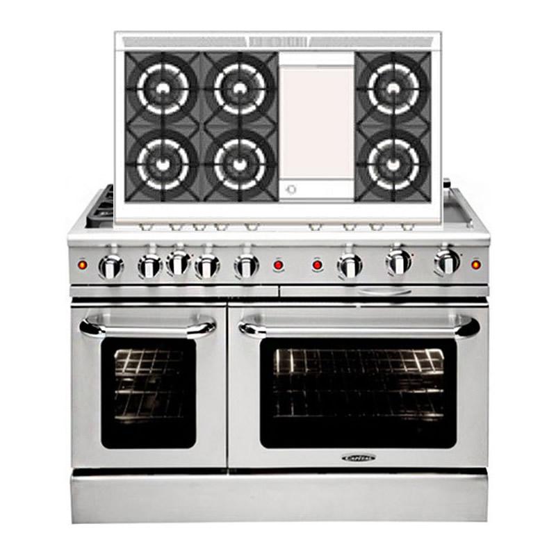  Capital 48-inch Freestanding Gas Range MCOR486G-N IMAGE 2