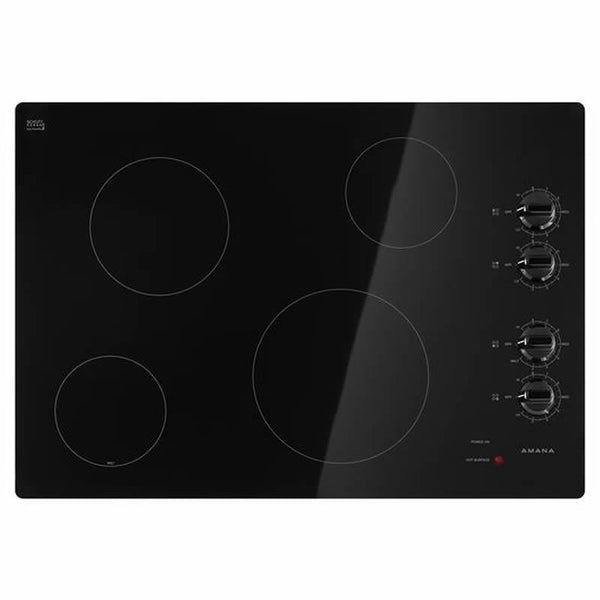  Amana 30-inch Built-in Electric Cooktop with Multiple Settings AEC6540KFB IMAGE 1