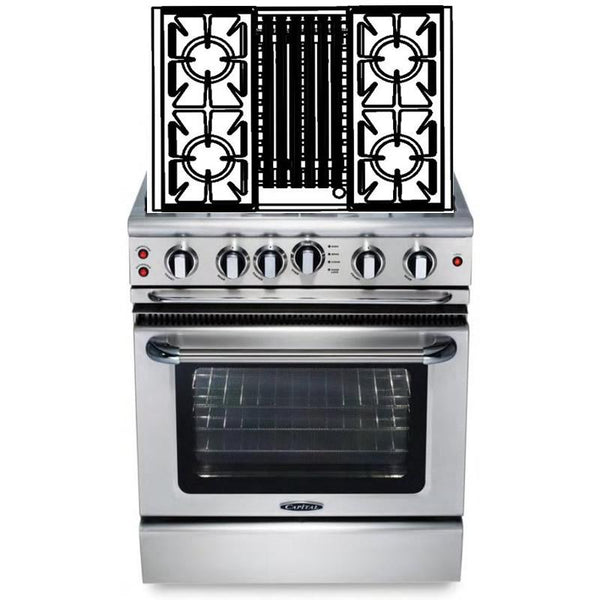  Capital 30-inch Freestanding Gas Range GSCR304B-N IMAGE 1