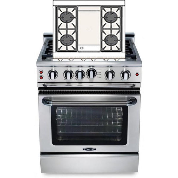  Capital 30-inch Freestanding Gas Range GSCR304G-N IMAGE 1