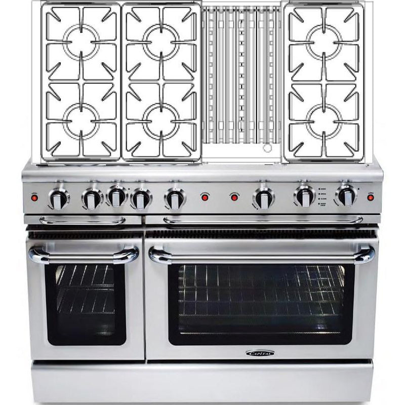  Capital 48-inch Freestanding Gas Range GSCR486B-N IMAGE 1