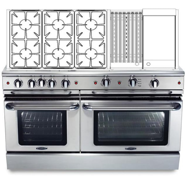  Capital 60-inch Freestanding Gas Range GSCR606BG-N IMAGE 1