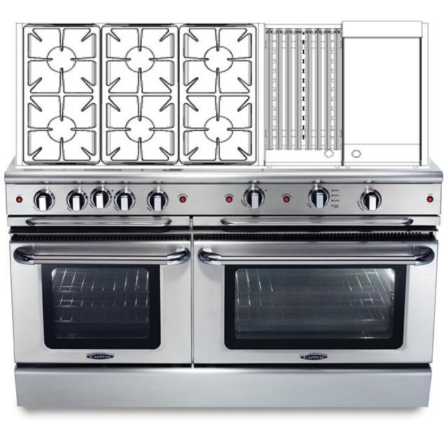  Capital 60-inch Freestanding Gas Range GSCR606BG-N IMAGE 1