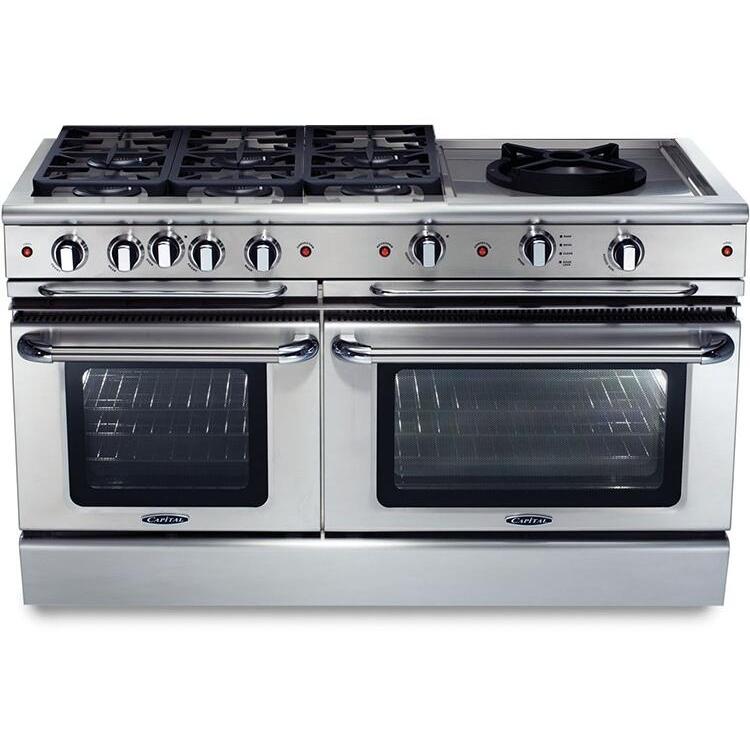  Capital 60-inch Freestanding Gas Range GSCR606W-N IMAGE 1