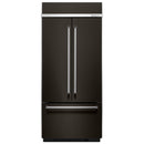  KitchenAid 36-inch, 20.8 cu.ft. Built-in French 3-Door Refrigerator with Internal Ice Maker KBFN506EBS IMAGE 1
