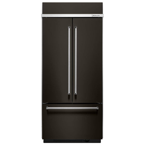  KitchenAid 36-inch, 20.8 cu.ft. Built-in French 3-Door Refrigerator with Internal Ice Maker KBFN506EBS IMAGE 1