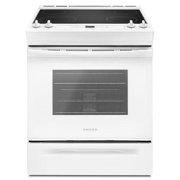  Amana 30in Slide-In Electric Range YAES6603SFW IMAGE 1