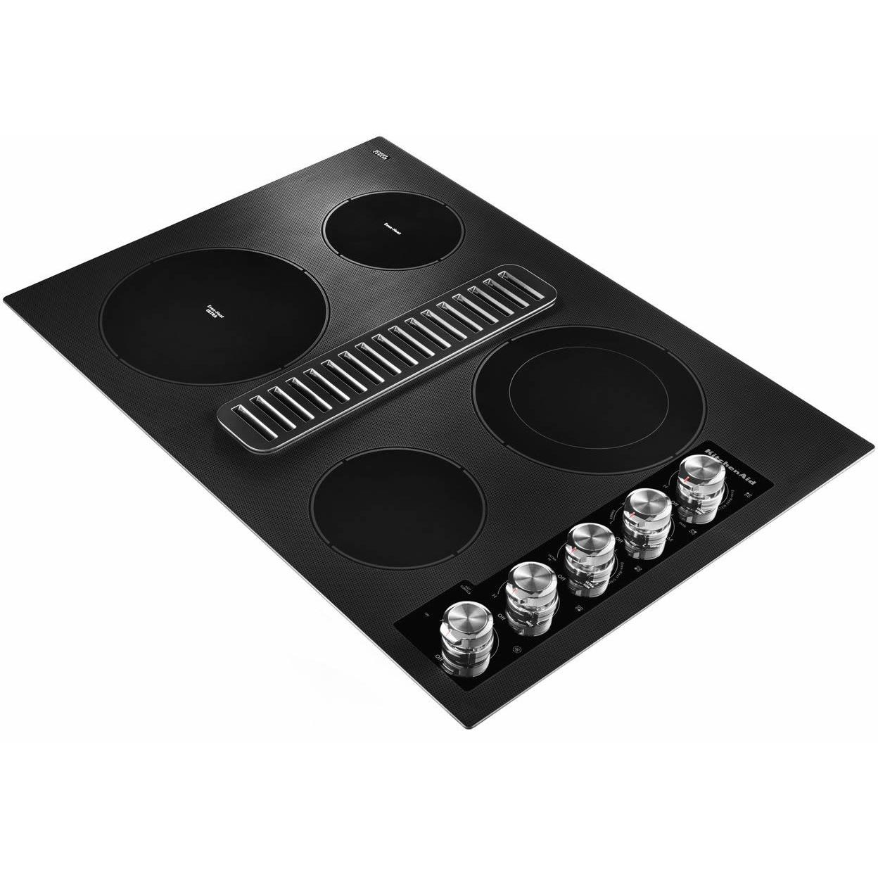  KitchenAid 30-inch Built-in Electric Cooktop with Even-Heat™ Element KCED600GBL IMAGE 2