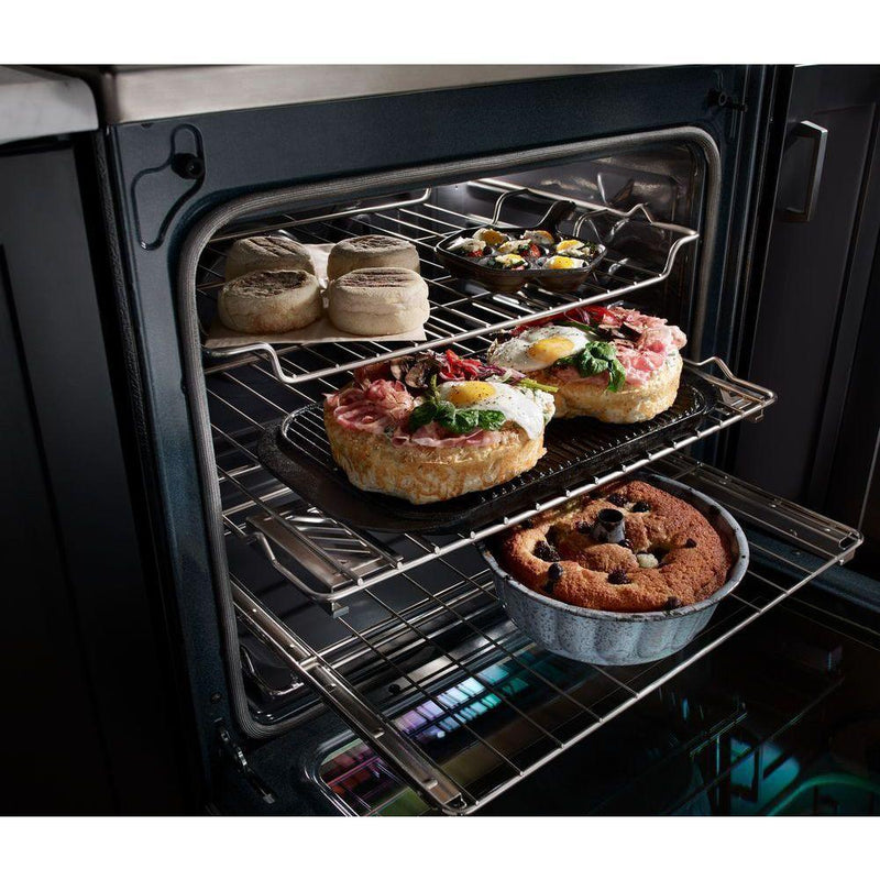  KitchenAid 30-inch, Freestanding Electric, Range with Even-Heat™ YKFEG500EBS IMAGE 6
