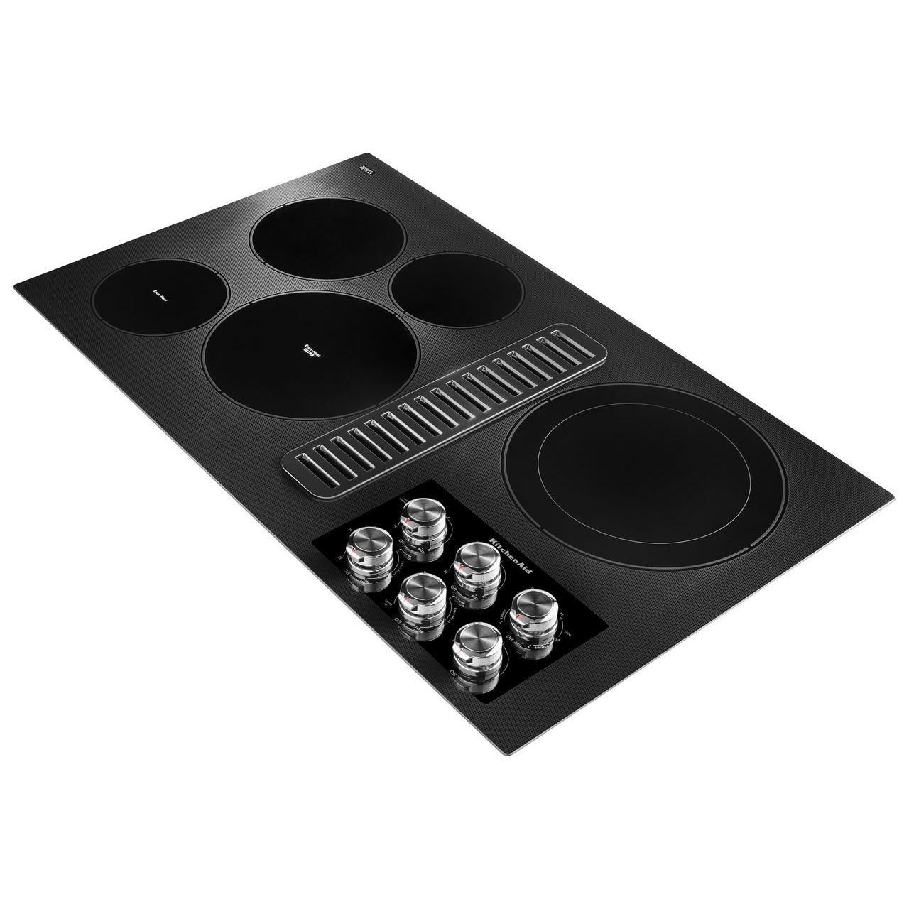  KitchenAid 36-inch Built-in Electric Cooktop with 5 Elements KCED606GBL IMAGE 2