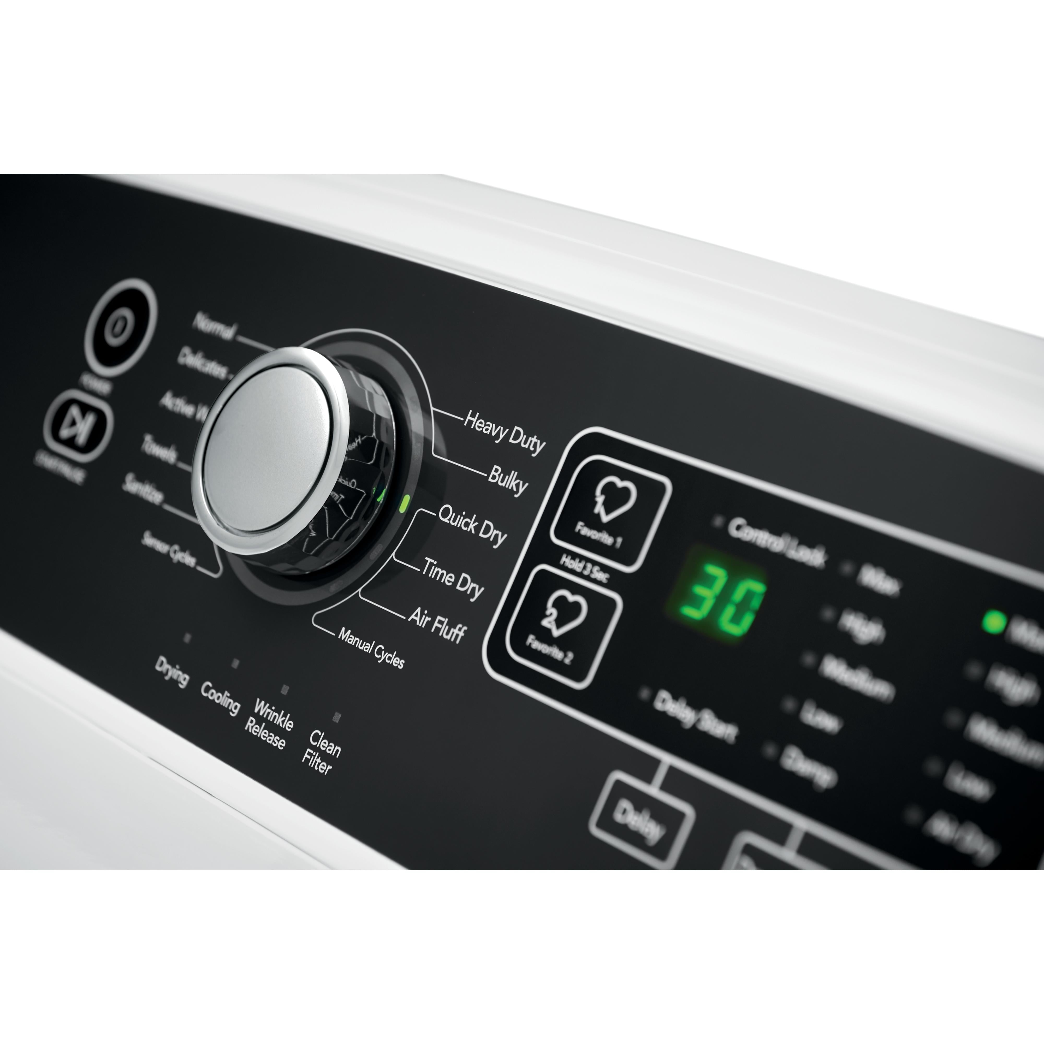  Frigidaire 6.7 cu. ft. Electric Dryer with Anti-Wrinkle CFRE4120SW IMAGE 5