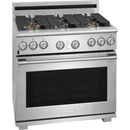  Electrolux Icon 36-inch Freestanding Gas Range with Min-2-Max Burners® E36GF76TPS IMAGE 2