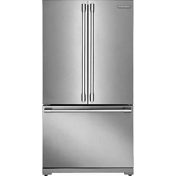  Electrolux Icon 36-inch, 23 cu.ft. Freestanding French 3-Door Refrigerator with Custom Temp Drawer™ E23BC69SPS IMAGE 1