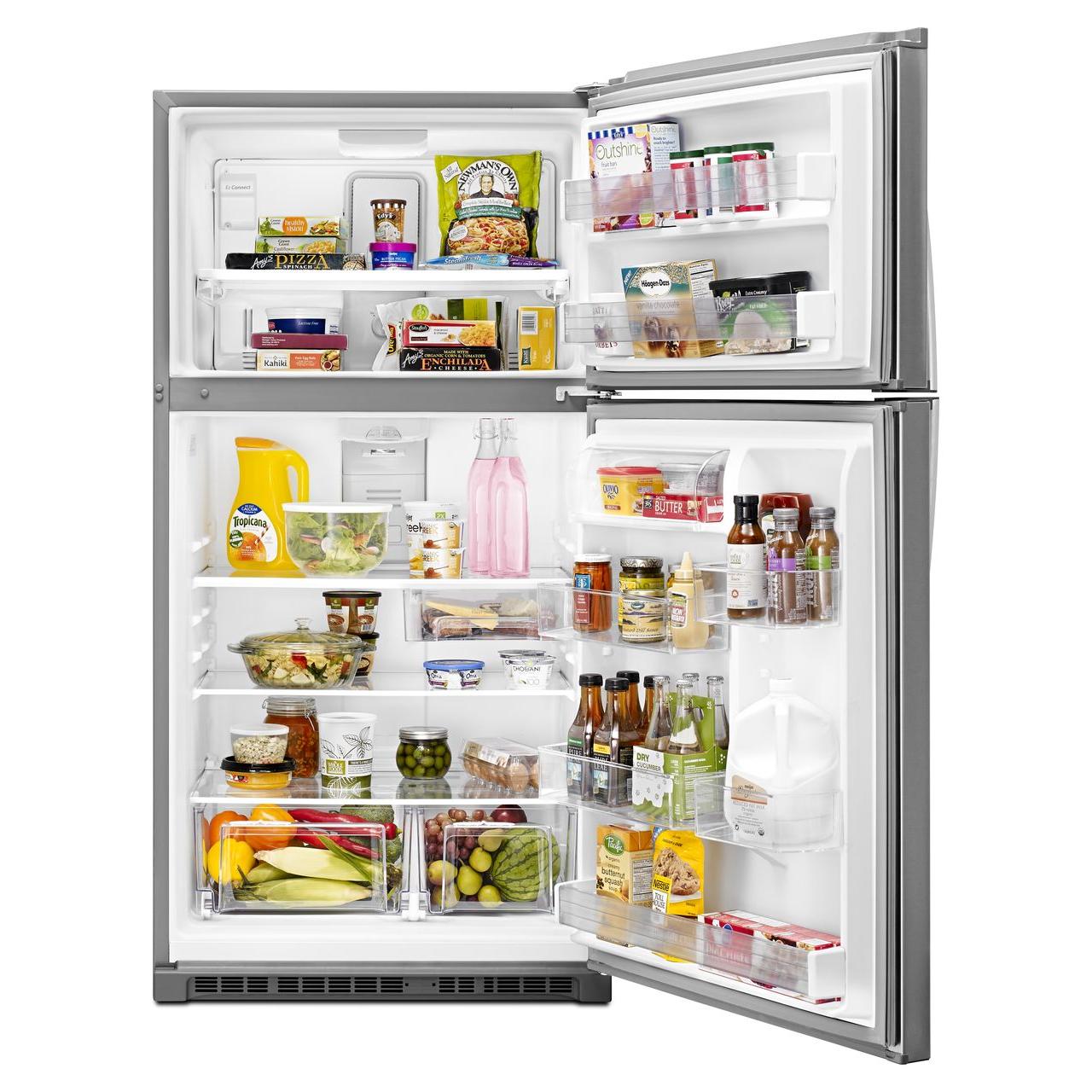  Whirlpool 33-inch, 21.3 cu. ft. Freestanding Top Freezer Refrigerator with Flexi-Slide™ Bin WRT541SZDZ IMAGE 6