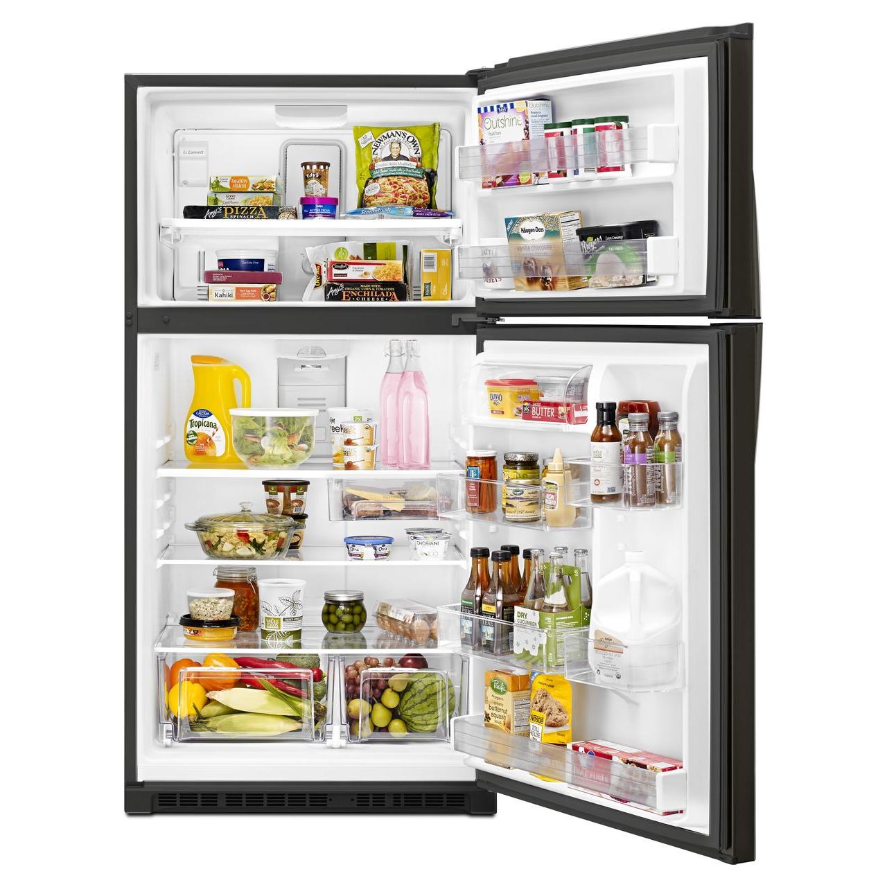  Whirlpool 33-inch, 21.3 cu. ft. Freestanding Top Freezer Refrigerator with Flexi-Slide™ Bin WRT541SZHV IMAGE 4