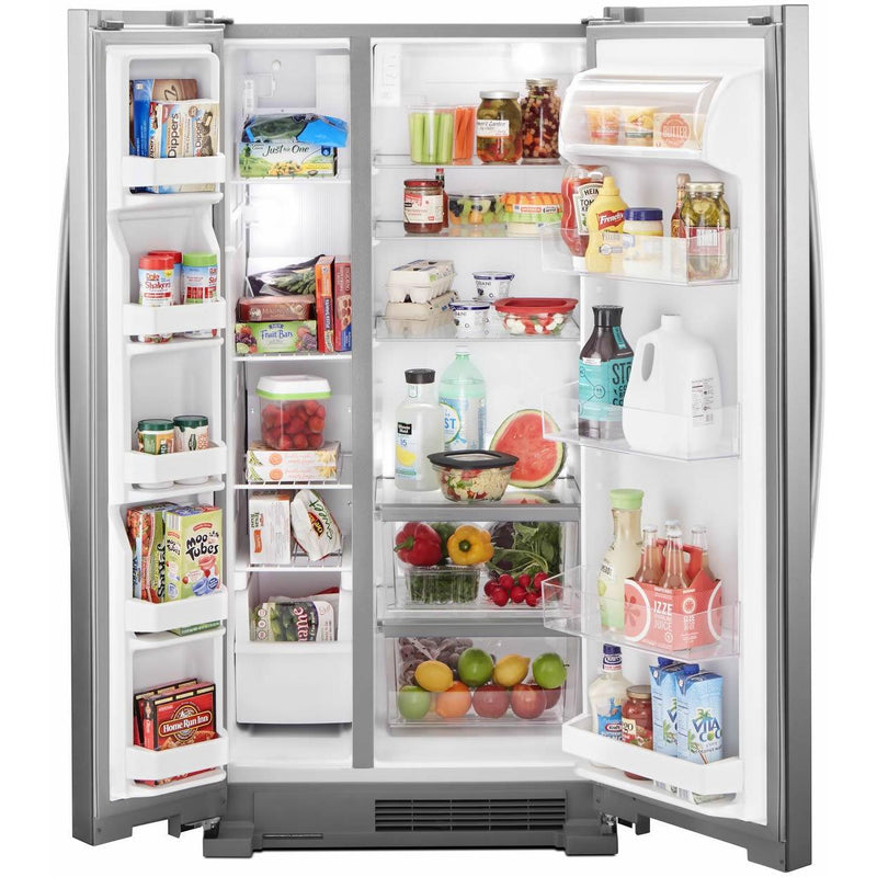  Whirlpool 33-inch, 21.7 cu. ft. Freestanding Side-by-side Refrigerator with Adaptive Defrost WRS312SNHM IMAGE 3
