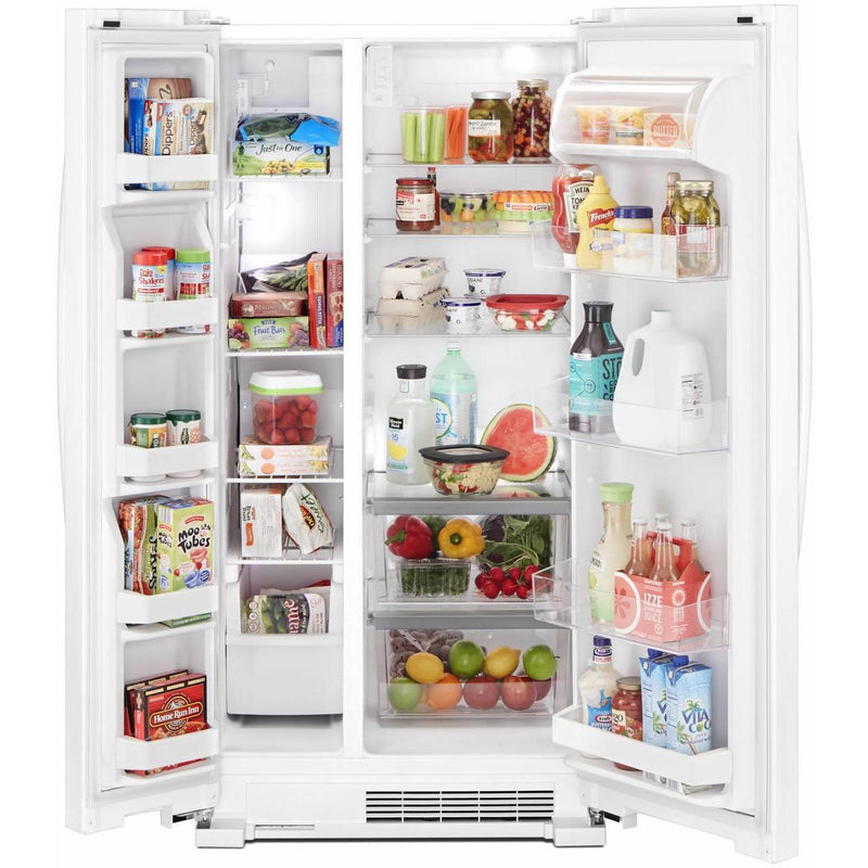 Whirlpool 33-inch, 21.7 cu. ft. Freestanding Side-by-side Refrigerator with Adaptive Defrost WRS312SNHW IMAGE 3