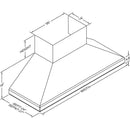  Vent-A-Hood 48-inch Wall Mount Range Hood SEPTH18-348SS IMAGE 2