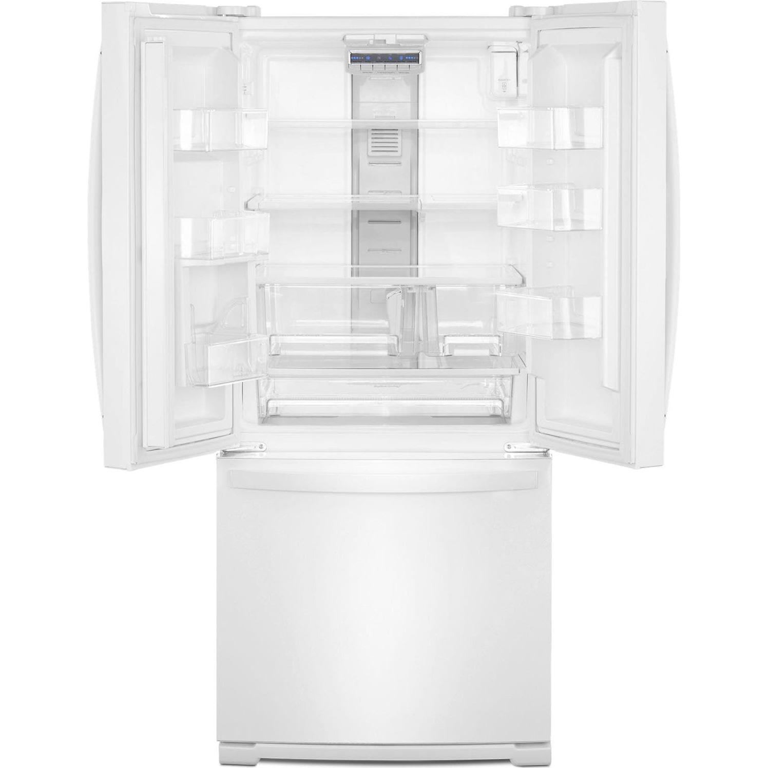  Whirlpool 30-inch, 19.68 cu.ft. Freestanding French 3-Door Refrigerator with FreshFlow™ Air Filter WRF560SFHW IMAGE 2