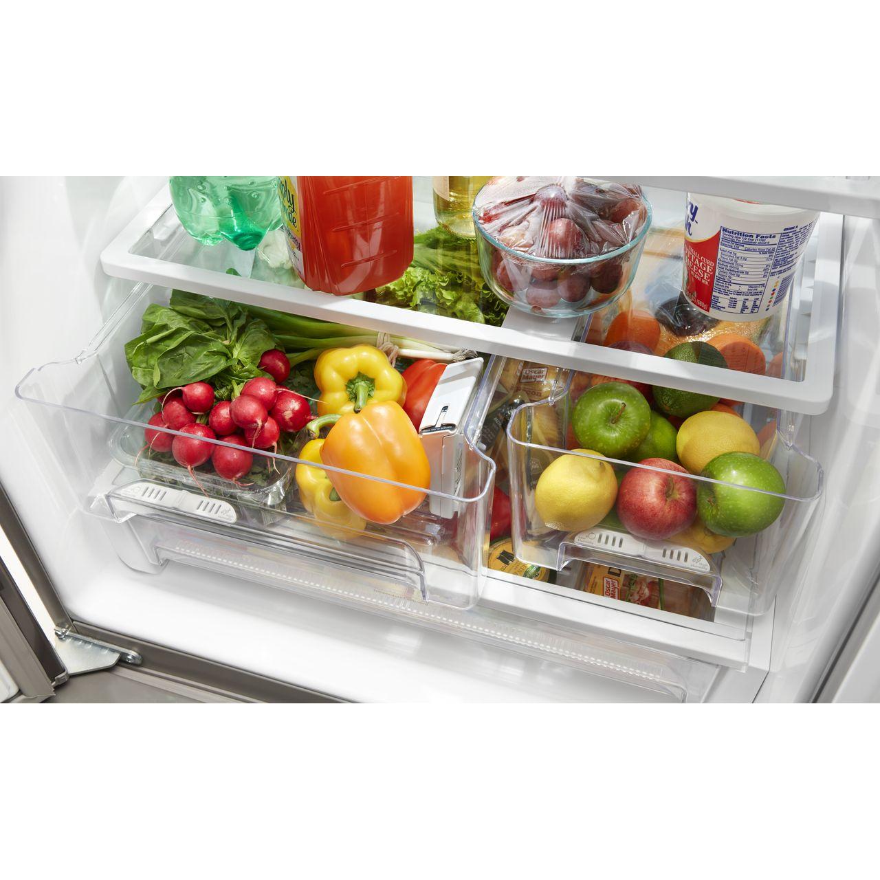  Whirlpool 30-inch, 19.68 cu.ft. Freestanding French 3-Door Refrigerator with FreshFlow™ Air Filter WRF560SFHW IMAGE 7