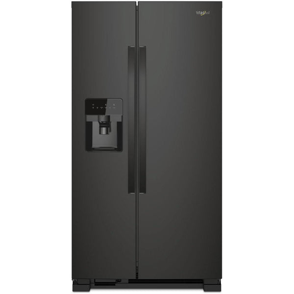  Whirlpool 33-inch, 21.4 cu. ft. Side-by-Side Freestanding Refrigerator with Exterior Ice and Water Dispenser with EveryDrop™ Water Filtration WRS331SDHB IMAGE 1