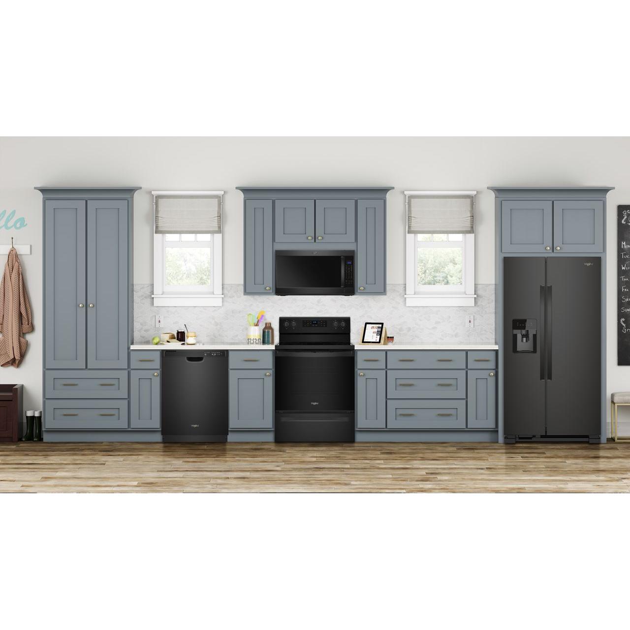  Whirlpool 33-inch, 21.4 cu. ft. Side-by-Side Freestanding Refrigerator with Exterior Ice and Water Dispenser with EveryDrop™ Water Filtration WRS331SDHB IMAGE 9