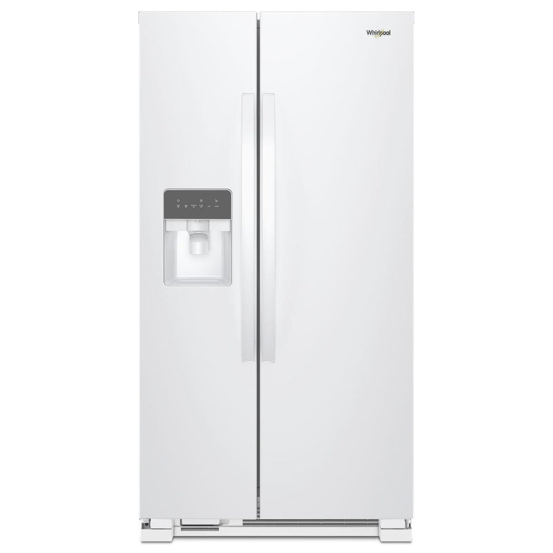  Whirlpool 36-inch, 24.5 cu. ft. Freestanding Side-by-Side Refrigerator with Exterior Ice and Water Dispenser with EveryDrop™ Water Filtration WRS335SDHW IMAGE 1