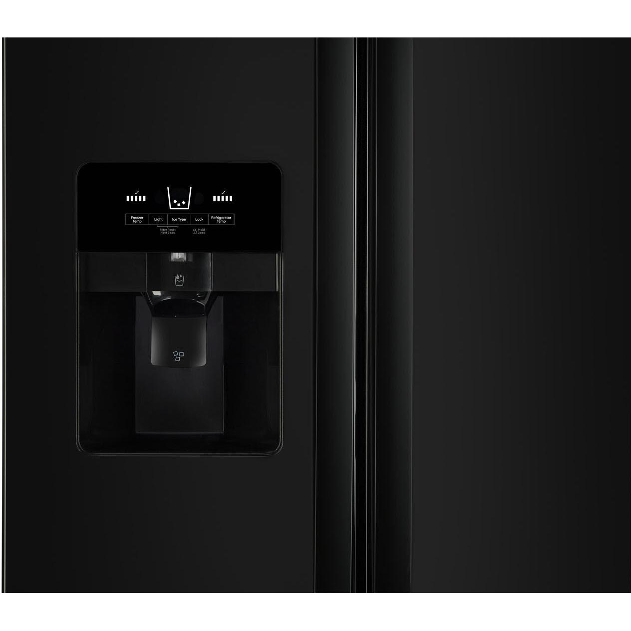  Whirlpool 36-inch, 24.5 cu. ft. Freestanding Side-by-Side Refrigerator with Exterior Ice and Water Dispenser with EveryDrop™ Water Filtration WRS335SDHB IMAGE 2