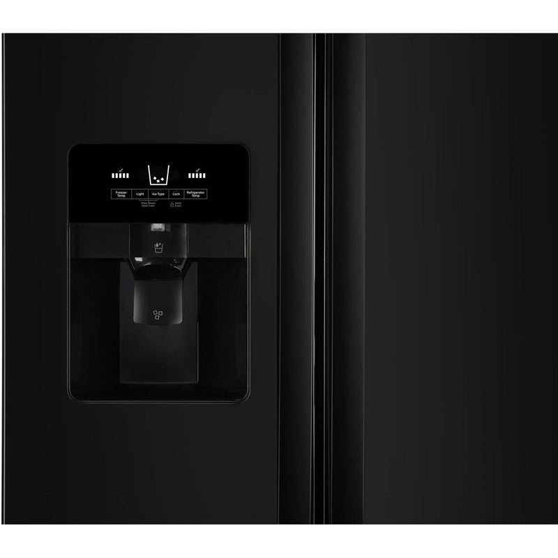  Whirlpool 36-inch, 24.5 cu. ft. Freestanding Side-by-Side Refrigerator with Exterior Ice and Water Dispenser with EveryDrop™ Water Filtration WRS335SDHB IMAGE 2