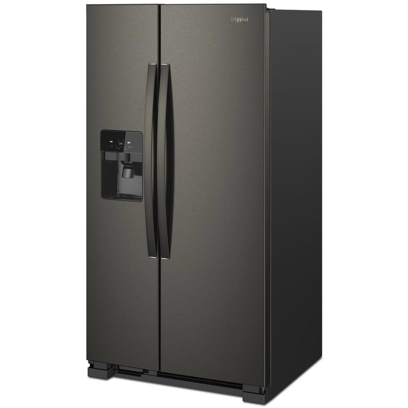  Whirlpool 36-inch, 24.5 cu. ft. Side-by-Side Freestanding Refrigerator with Exterior Ice and Water Dispenser with EveryDrop™ Water Filtration WRS555SIHV IMAGE 2