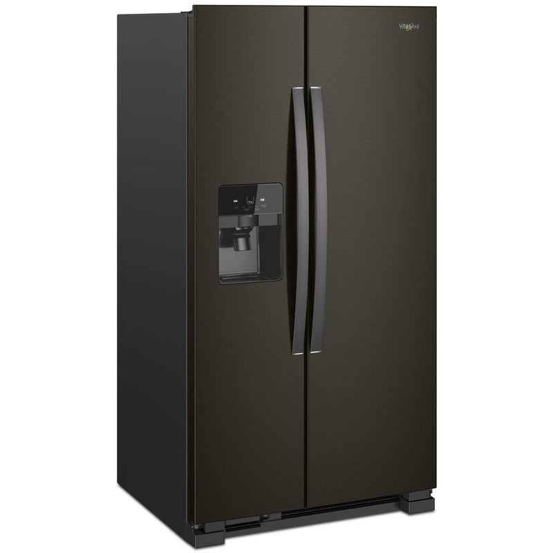  Whirlpool 36-inch, 24.5 cu. ft. Side-by-Side Freestanding Refrigerator with Exterior Ice and Water Dispenser with EveryDrop™ Water Filtration WRS555SIHV IMAGE 3