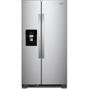  Whirlpool 36-inch, 24.5 cu. ft. Side-by-Side Freestanding Refrigerator with Exterior Ice and Water Dispenser with EveryDrop™ Water Filtration WRS555SIHZ IMAGE 1