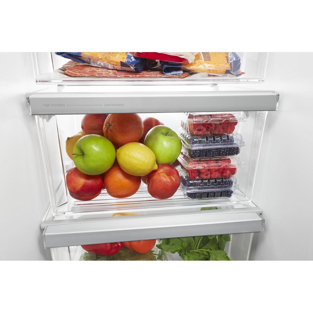  Whirlpool 36-inch, 24.5 cu. ft. Side-by-Side Freestanding Refrigerator with Exterior Ice and Water Dispenser with EveryDrop™ Water Filtration WRS555SIHZ IMAGE 6