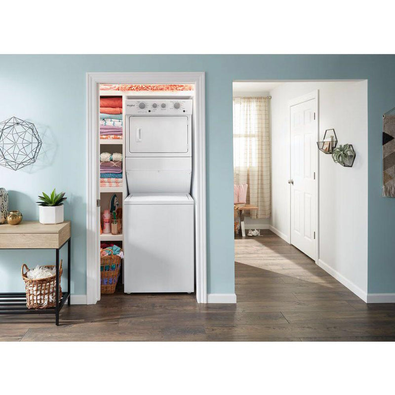  Whirlpool Stacked Washer/Dryer Gas Laundry Center WGT4027HW IMAGE 10