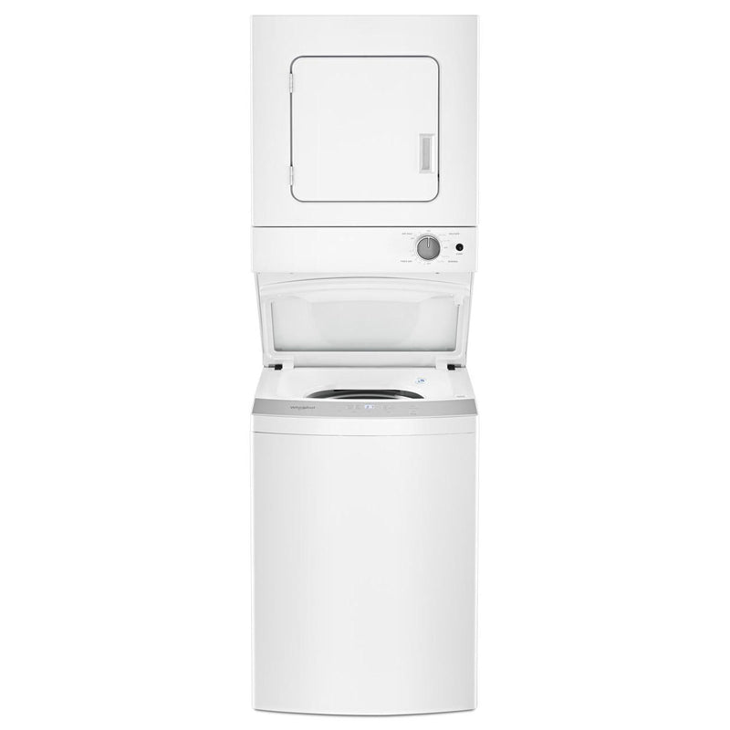  Whirlpool Stacked Washer/Dryer Electric Laundry Center with EasyView™ Glass Lid YWET4024HW IMAGE 2